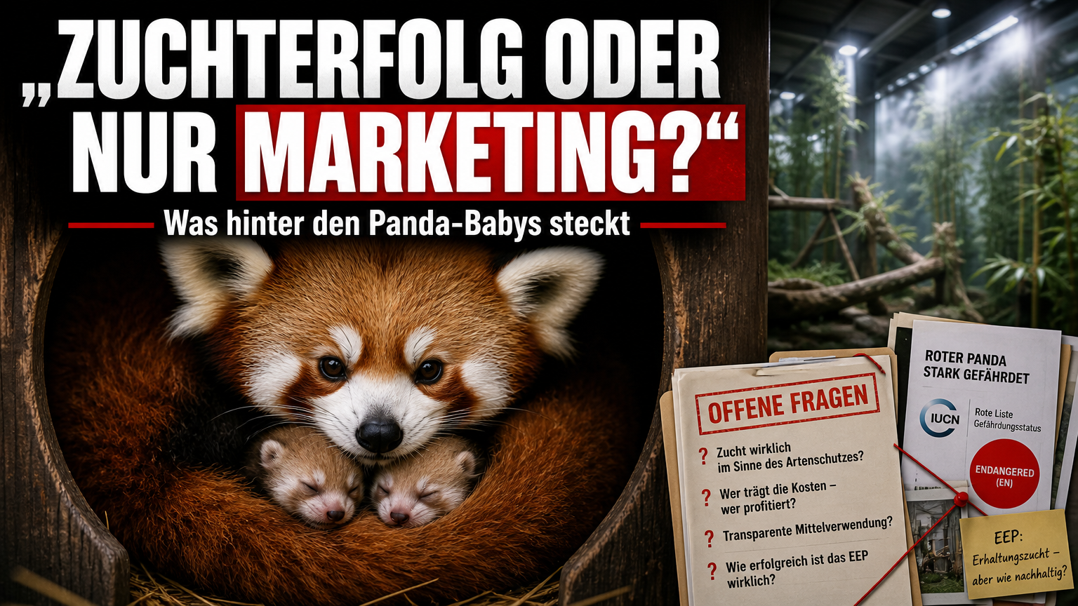 Tiergarten Kleve: Doppelter Nachwuchs bei Roten Pandas – Ein Zuchterfolg mit offenen Fragen 1 Muttertier mit Nachwuchs in der Wurfhöhle als Rote Pandas Tiergarten Kleve