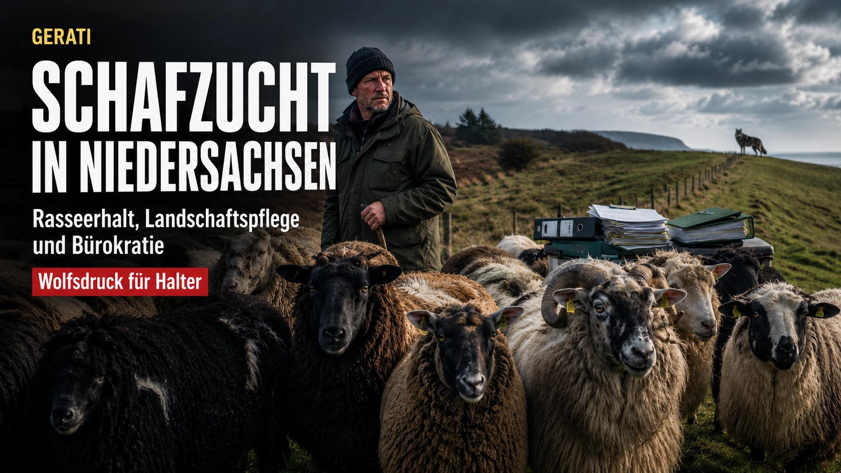 Schafzucht in Niedersachsen zwischen Rasseerhalt, Landschaftspflege, Bürokratie und wachsendem Wolfsdruck.