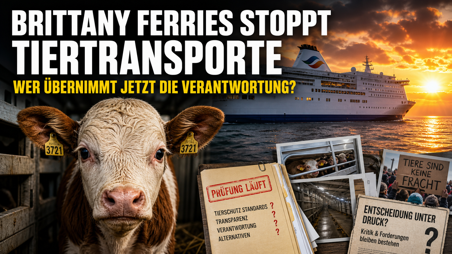 Brittany Ferries will Transporte lebender Nutztiere von Irland nach Frankreich beenden 1 09 08 2026 03 28 brittany ferries lebendtiertransporte stopp titelbild