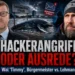 Bürgermeister Timmendorfer Strand Ermittlungen: Titelbild mit Bürgermeister, Robert Marc Lehmann, Wal Timmy, E-Mails und Hackerangriff-Symbolik.