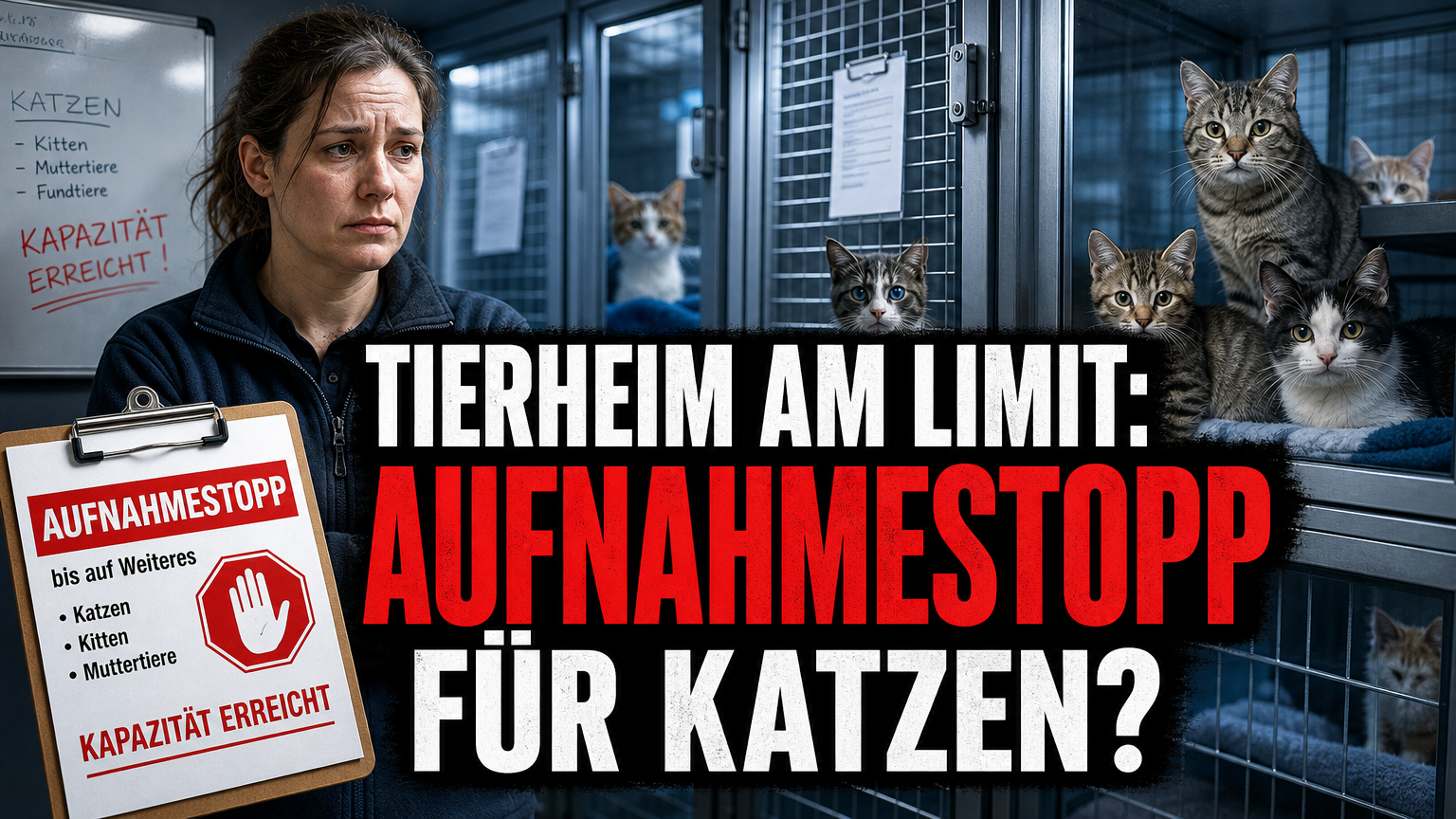 Tierheim Dornbusch Aufnahmestopp Katzen: Ein Tierpfleger im Tierheim Dornbusch dokumentiert den aktuellen Aufnahmestopp für Katzen aufgrund der Überfüllung.