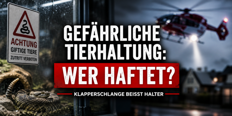 Melle: Klapperschlangenbiss und Ermittlungen 11 Ein Rettungshubschrauber über einem Wohngebiet nach einem lebensgefährlichen Klapperschlangenbiss in Melle.