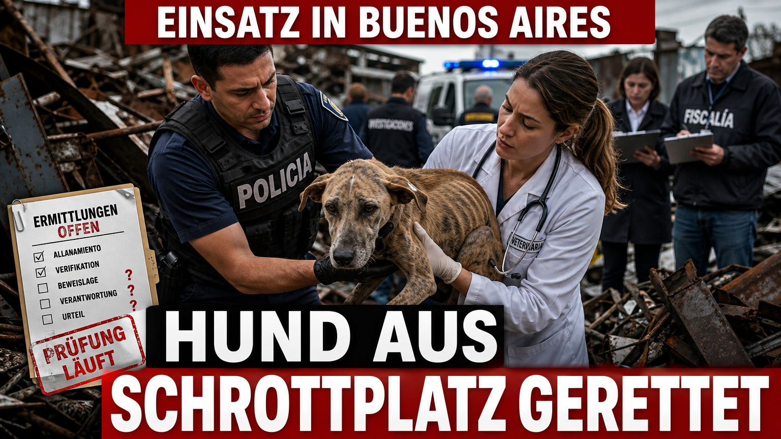 Ein vernachlässigter Hund in Villa Lugano wird von Behörden und Tierärzten aus einer prekären Lage gerettet.