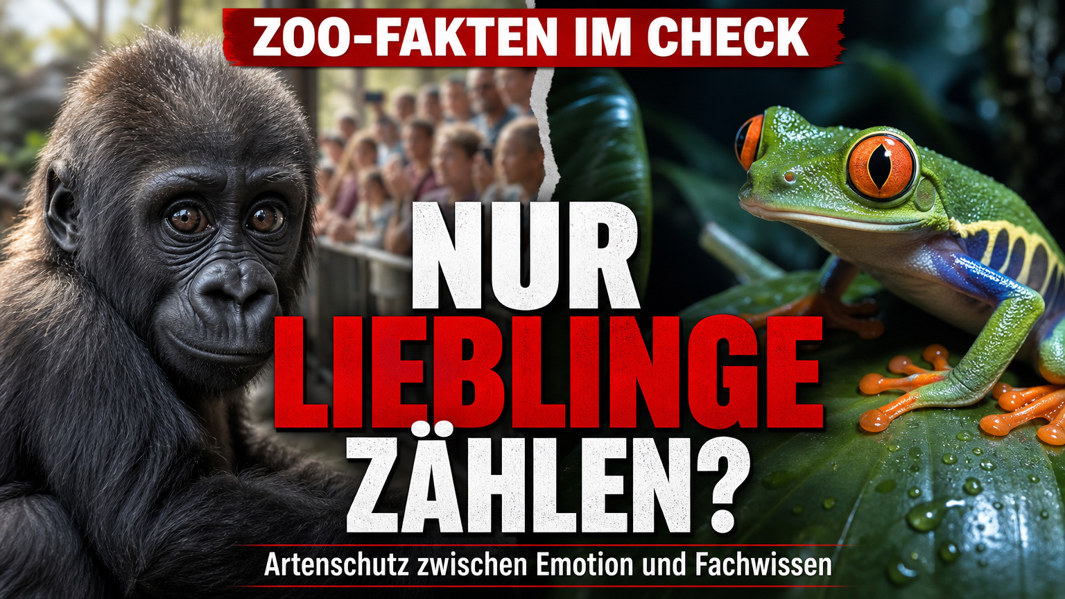 öffentliche Wahrnehmung von Tierarten: Vergleich der öffentlichen Wahrnehmung von Tierarten am Beispiel des Gorillababys Amata und eines Orangeaugen-Laubfrosches im Zoo Zürich.