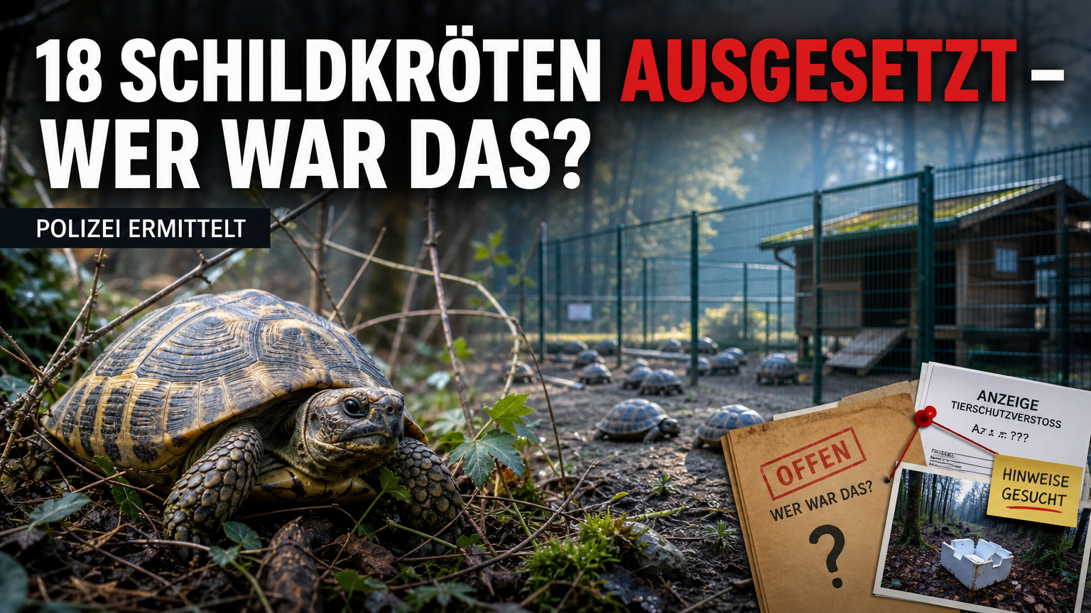 18 Schildkröten in Bottrop ausgesetzt: PETA erstattet Anzeige 1 Eine gerettete Griechische Landschildkröte in einer natürlichen Umgebung, nachdem 18 Schildkröten in Bottrop ausgesetzt wurden.