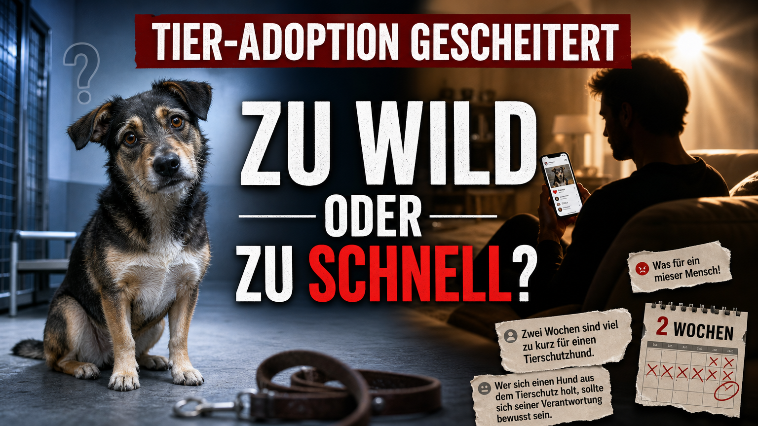 Hubert Fella gibt Hund Bella zurück, während die Tierschutzhündin nach der Rückgabe in einer ungewissen Situation verbleibt.