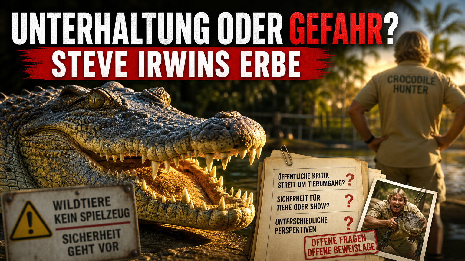 Steve Irwin: Zoo, Schutzarbeit und die Grenzen seiner TV-Inszenierung 1 Steve Irwin im Kontext der Kontroverse um seine Methoden und sein Erbe im Australia Zoo