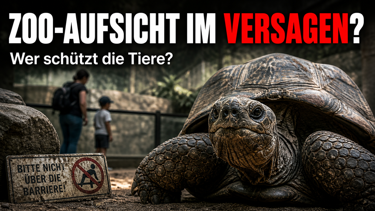 Vorfall in chinesischem Zoo: Touristin steigt mit Kind auf Riesenschildkröte 1 Eine Riesenschildkröte im chinesischen Zoo, während im Hintergrund Besucher zu sehen sind, die den Sicherheitsabstand missachten.