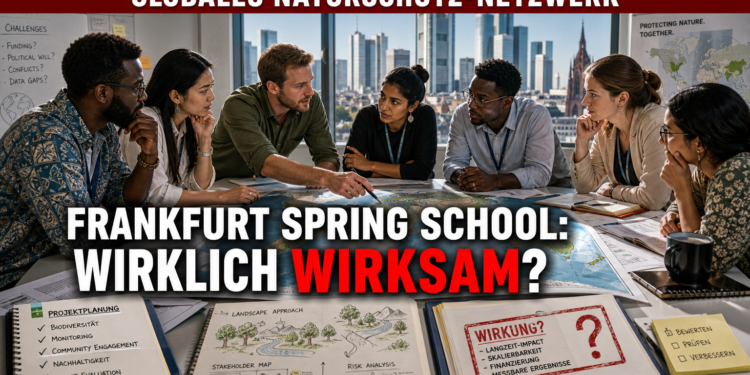 Frankfurt Spring School Alumni-Programm: Internationale Naturschutzfachleute diskutieren bei der Frankfurt Spring School über globale Projekte im Rahmen des neuen Alumni-Programms.
