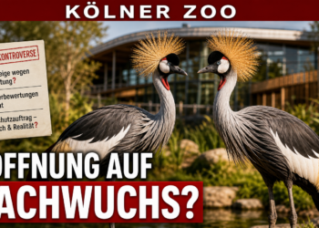 Kronenkraniche Kibo und Mara jetzt im Kölner Zoo zu sehen 15 Ostafrikanische Kronenkraniche im Kölner Zoo: Die Ostafrikanischen Kronenkraniche im Kölner Zoo namens Kibo und Mara stehen elegant in ihrem neuen Gehege im Hippodrom.
