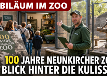 100 Jahre Neunkircher Zoo: Zoofest öffnet Türen hinter den Kulissen 13 Ein Tierpfleger gewährt Besuchern exklusive Einblicke hinter die Kulissen anlässlich 100 Jahre Neunkircher Zoo.