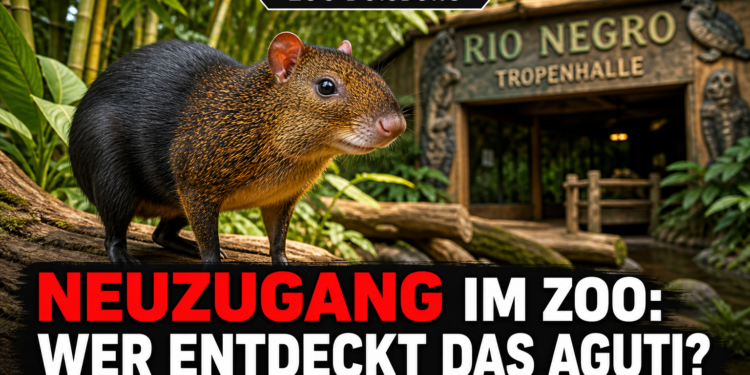 Schwarzrückenaguti aus Leipzig zieht in den Zoo Duisburg 11 Ein neugieriges Schwarzrückenaguti im Zoo Duisburg erkundet seine neue Umgebung in der Rio-Negro-Anlage.
