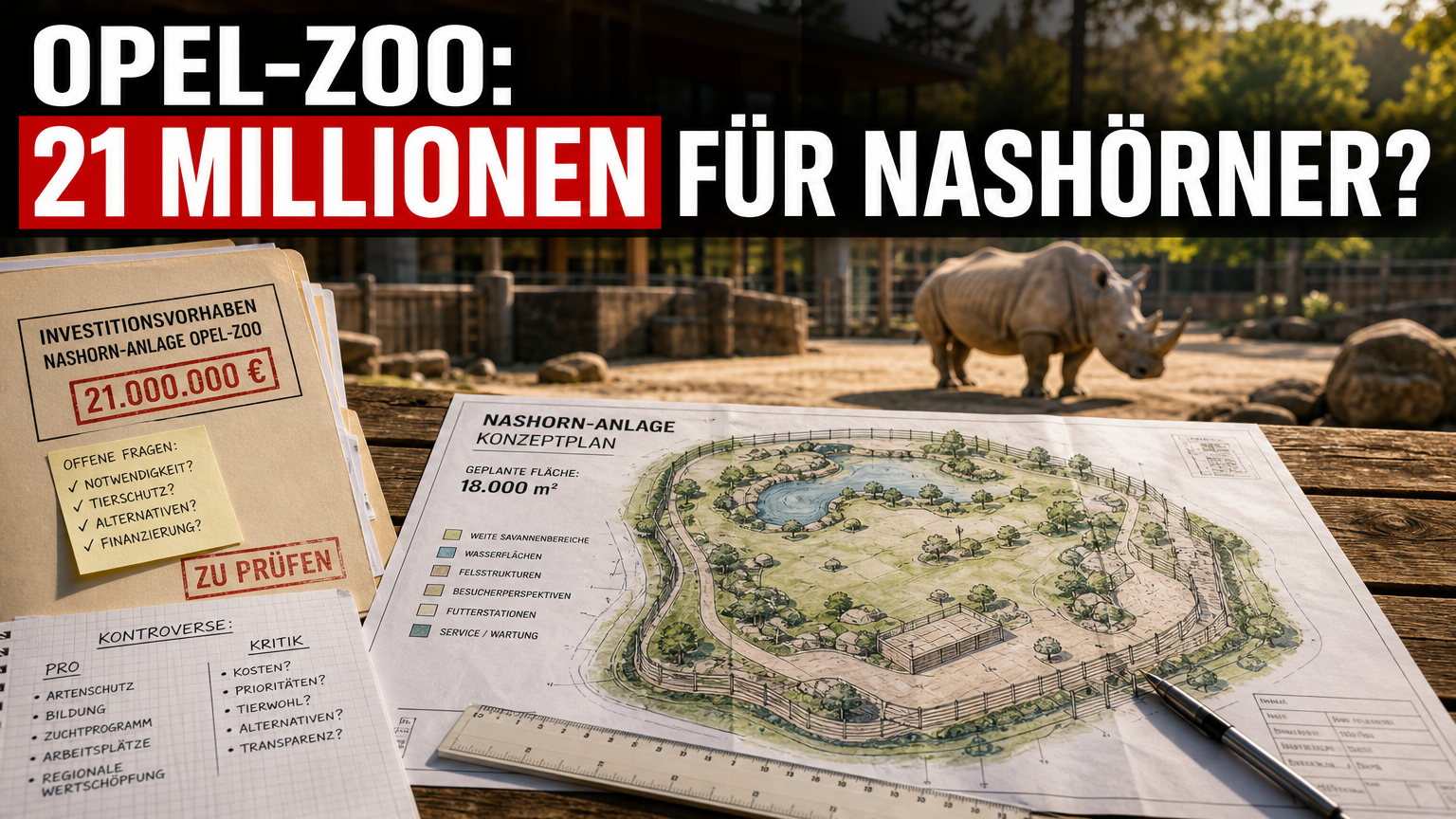 Architektonischer Entwurf der neuen Panzernashornanlage anlässlich 70 Jahre Opel-Zoo in Kronberg.