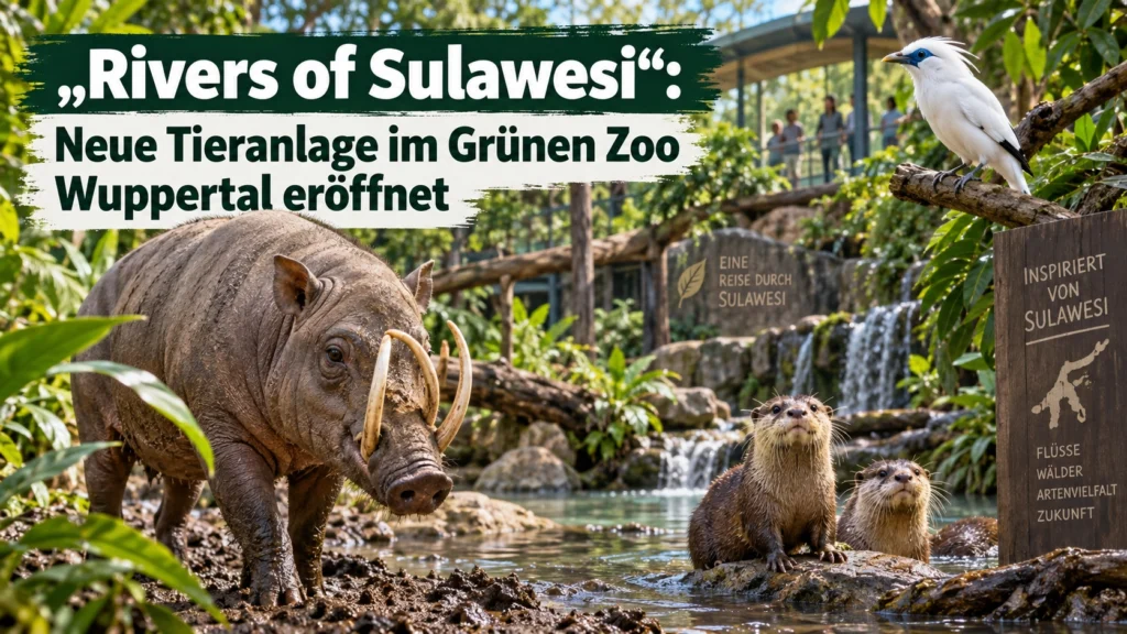 Rivers of Sulawesi – neue Tieranlage im Grünen Zoo Wuppertal mit Sulawesi-Hirscheber, Zwergottern und Bali-Star