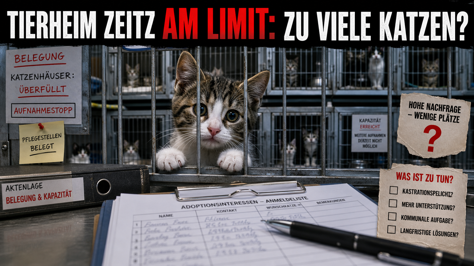 Tierheim Zeitz: Katzenzimmer voll – Hunde deutlich weniger gefragt 1 Tierheim Zeitz Katzen: Ein kleines Kätzchen blickt aus einem überfüllten Gehege im Tierheim Zeitz, wo die Kapazitäten für Katzen derzeit erschöpft sind.