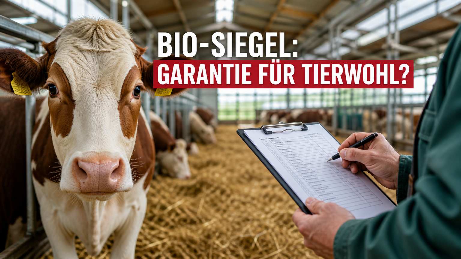 Thünen-Studie: Tierwohl in der Biohaltung ist nicht automatisch besser 1 Eine neugierige Kuh in einem modernen Stall als Symbol für das Tierwohl in der ökologischen Tierhaltung.