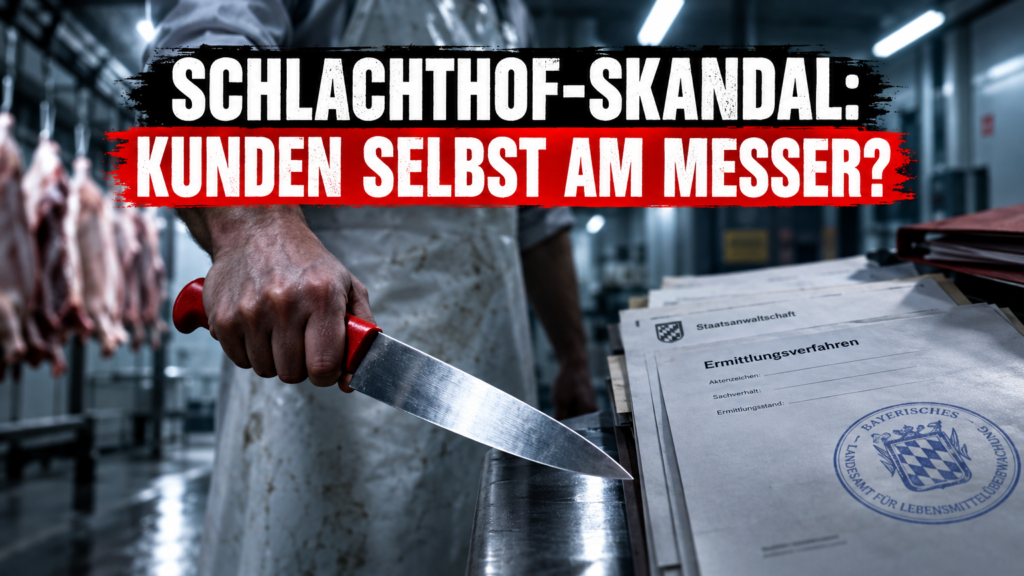 Tierschutzvorwürfe gegen Schlachtbetrieb im Landkreis Aichach-Friedberg: Symbolbild zu den Tierschutzvorwürfen gegen Schlachtbetrieb im Landkreis Aichach-Friedberg mit Fokus auf Ermittlungsakten und Arbeitsgeräten.