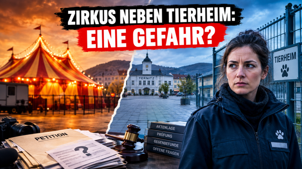 Konzeptionelle Darstellung der räumlichen Nähe von Zirkus und Tierheim in Ternitz auf dem Zirkusplatz.