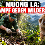 Ein Ranger entfernt eine Falle im Muong La Naturreservat, um den Schutz seltener Tierarten im Muong La Naturreservat zu gewährleisten.