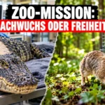Bronx Zoo – Tierpark der Superlative: Tierärztliche Ultraschalluntersuchung eines China-Alligators und Neuengland-Baumwollschwanzkaninchen vor der geplanten Auswilderung.