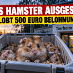 Sechs Hamster vor Tierheim in Ansbach ausgesetzt: Symbolbild zeigt verletzte Hamster in einer Transportbox und die von PETA ausgelobte Belohnung von 500 Euro.