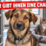 Ein Schäferhund-Mischling und zwei Kätzchen im Tierheim Nürnberg sucht neues Zuhause.