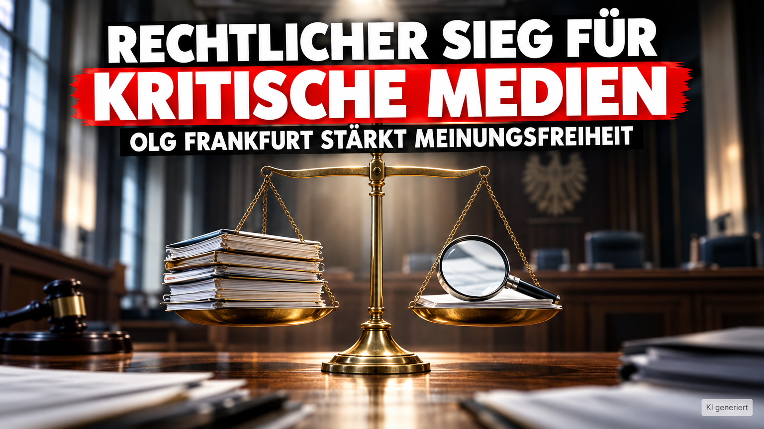 Rechtlicher Sieg von zoos.media gegen QUEN: Symbolische Darstellung für den rechtlichen Sieg von zoos.media gegen QUEN vor dem Oberlandesgericht Frankfurt.