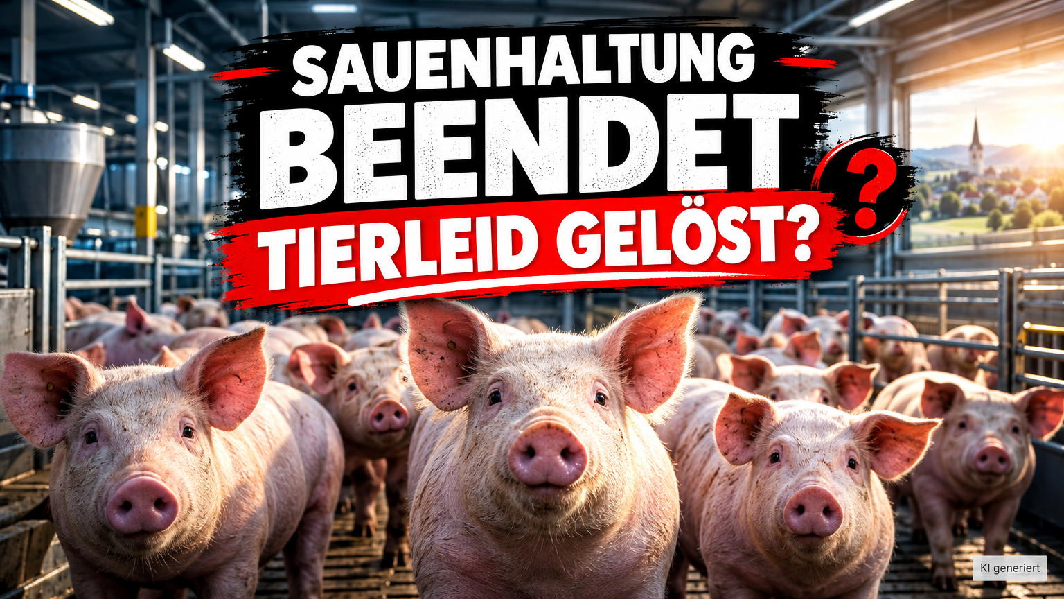 Ein Schweinebetrieb in Halver nach dem Tierschutzskandal in Halver, bei dem die Sauenhaltung offiziell beendet wurde.