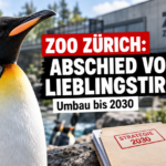 Zoo Zürich Neuausrichtung Artenschutz: Ein Königspinguin im Zoo Zürich vor dem Hintergrund der strategischen Neuausrichtung Artenschutz bis 2030.
