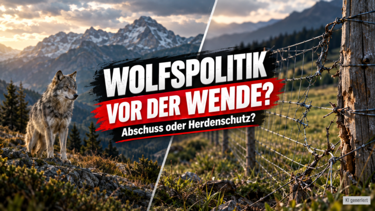 KI-generiertes Symbolbild. Wolfsregulierung im Kanton Schwyz: Streit um Abschüsse und Herdenschutz