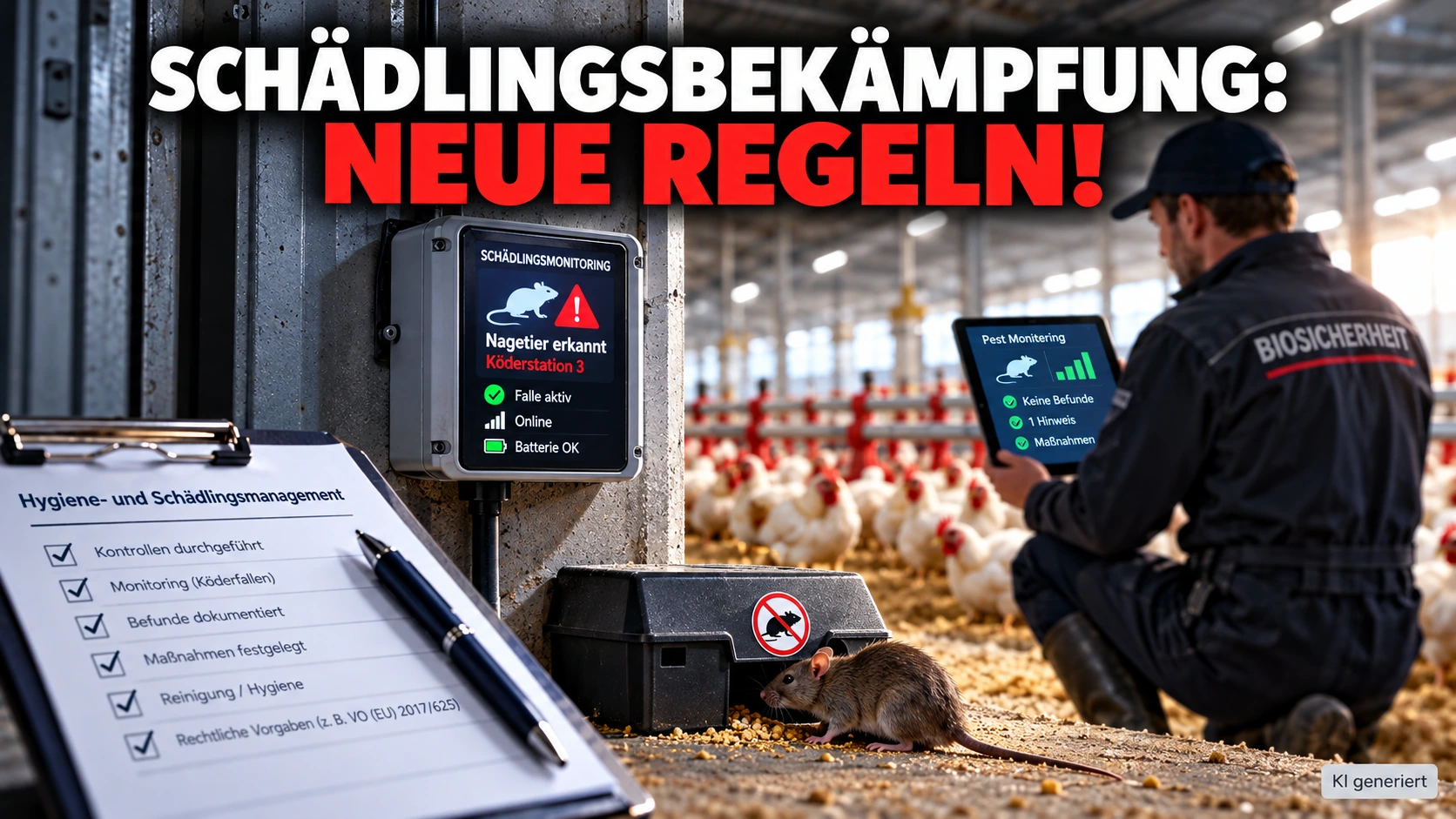 Schädlingsbekämpfung im Geflügelstall: Neue Regeln zwischen Tierwohl, Bürokratie und Praxis
