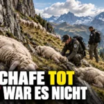 Massenabsturz von rund 80 Schafen in Graubünden – Wildhüter untersuchen verendete Tiere an einem steilen Berghang.