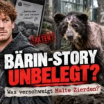 Malte Zierden neben einer Brillenbärin mit starkem Haarausfall – Titelbild zur Recherche über die unbelegte Bären-Geschichte.