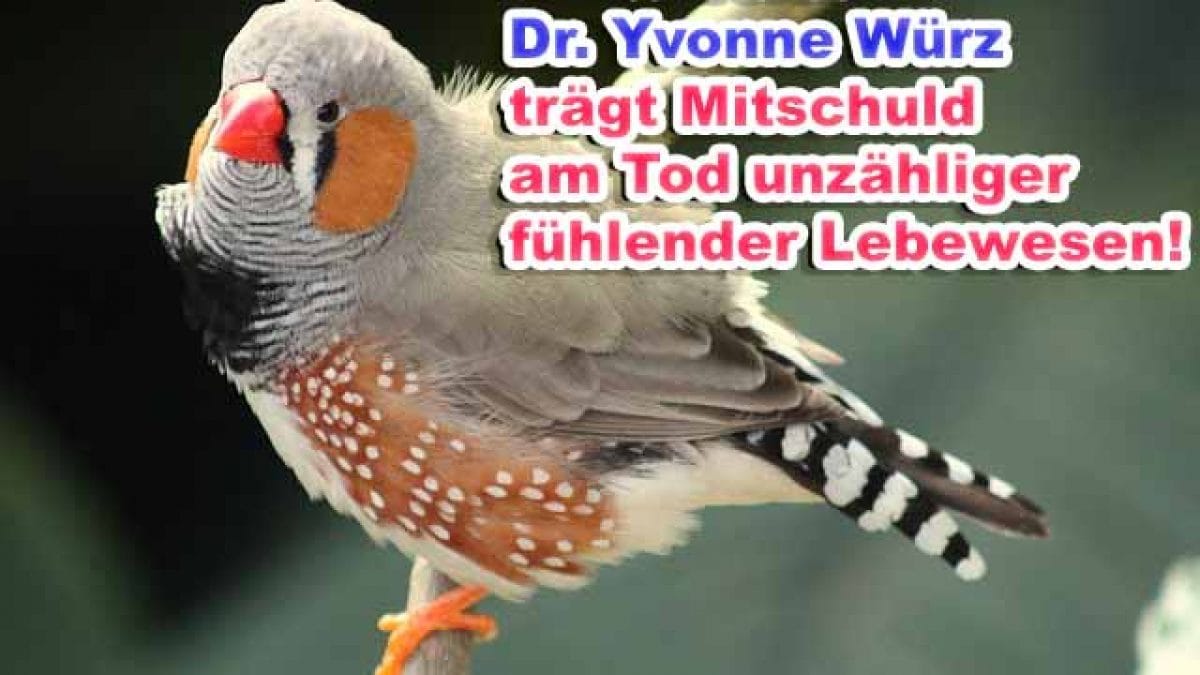 PeTA-Mitarbeiterin Dr. Yvonne Würz ist Tierquälerin